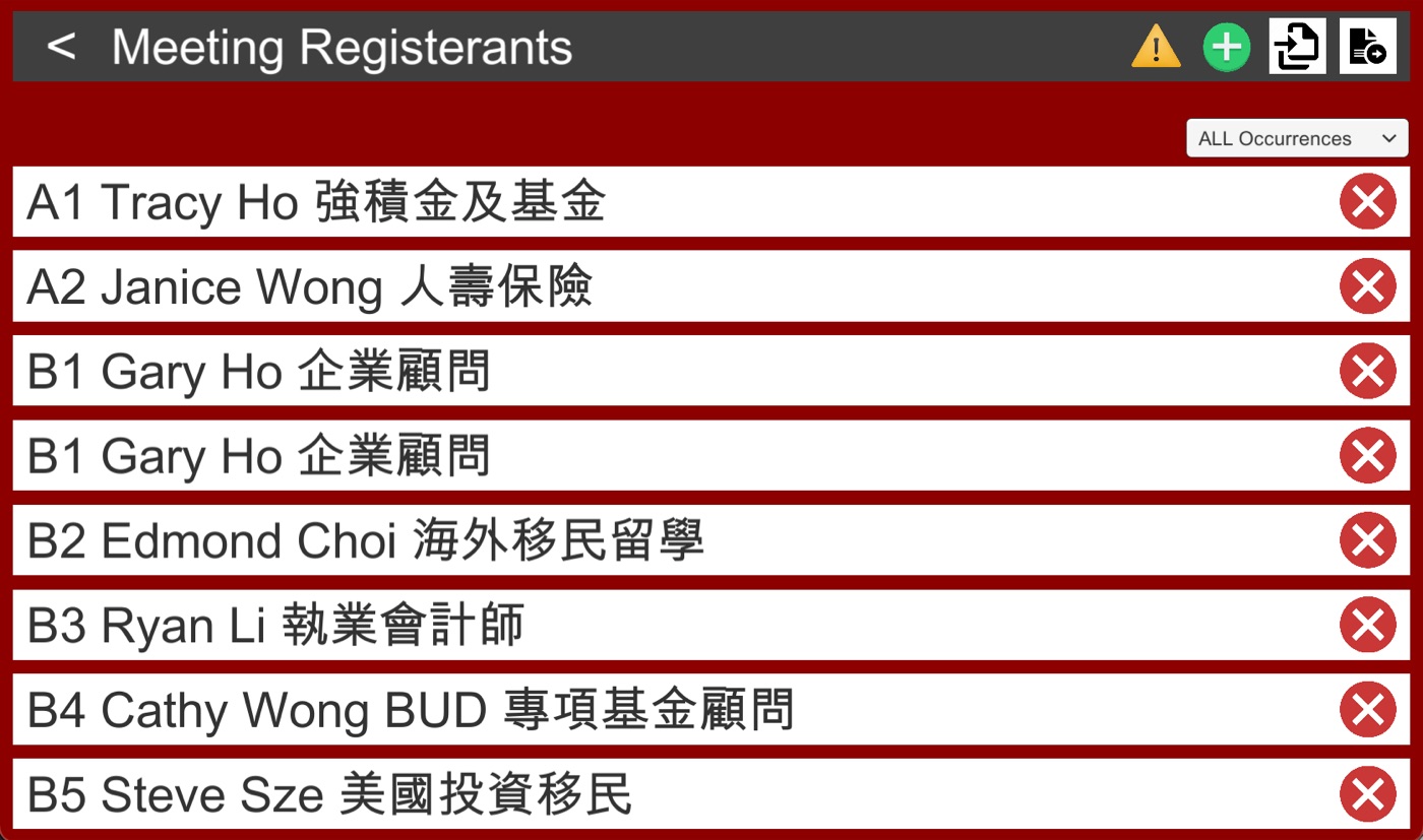 BNI Legend Zoom Meeting Registrant Generator
